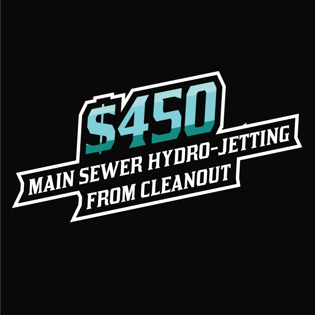 $450 Main Line Sewer Hydro Jetting Service Coupon From Cleanout